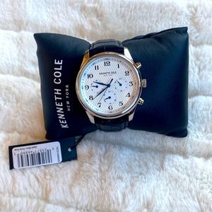 Mens Black and Silver Watch